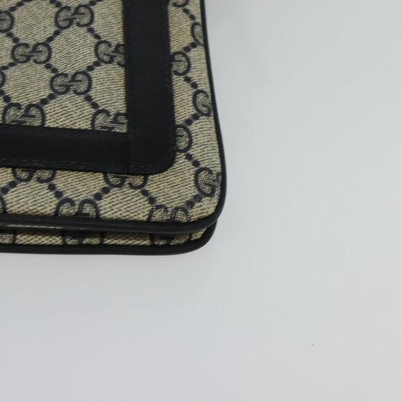 GUCCI GG Supreme Sherry Line Shoulder Bag Pvc Navy Gold 41 02 013 - Picture 11 of 16